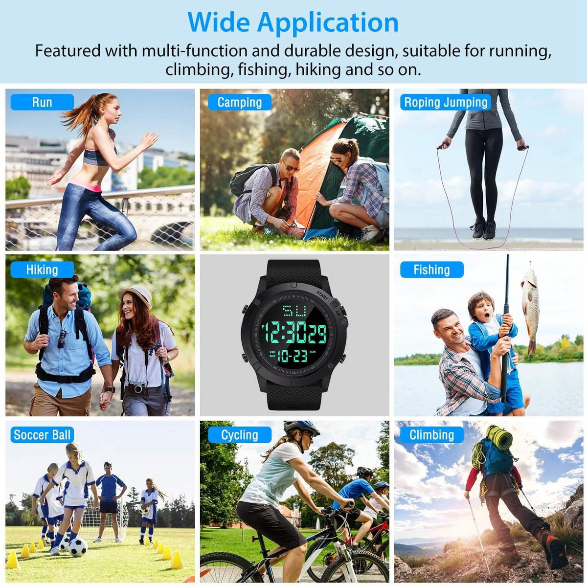 Military Wrist Watch with LED Backlight Watches - Tophatter Daily Deals