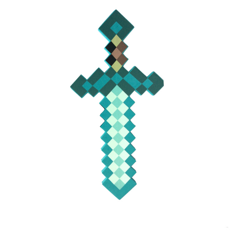 Diamond Sword (High Density Foam) Video Game Sword - Tophatter Daily Deals