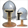 Barbute Miniature Helmet With Stand - TOPHATTER'S ARMORY DEALS Collectible Weapons - Tophatter Daily Deals