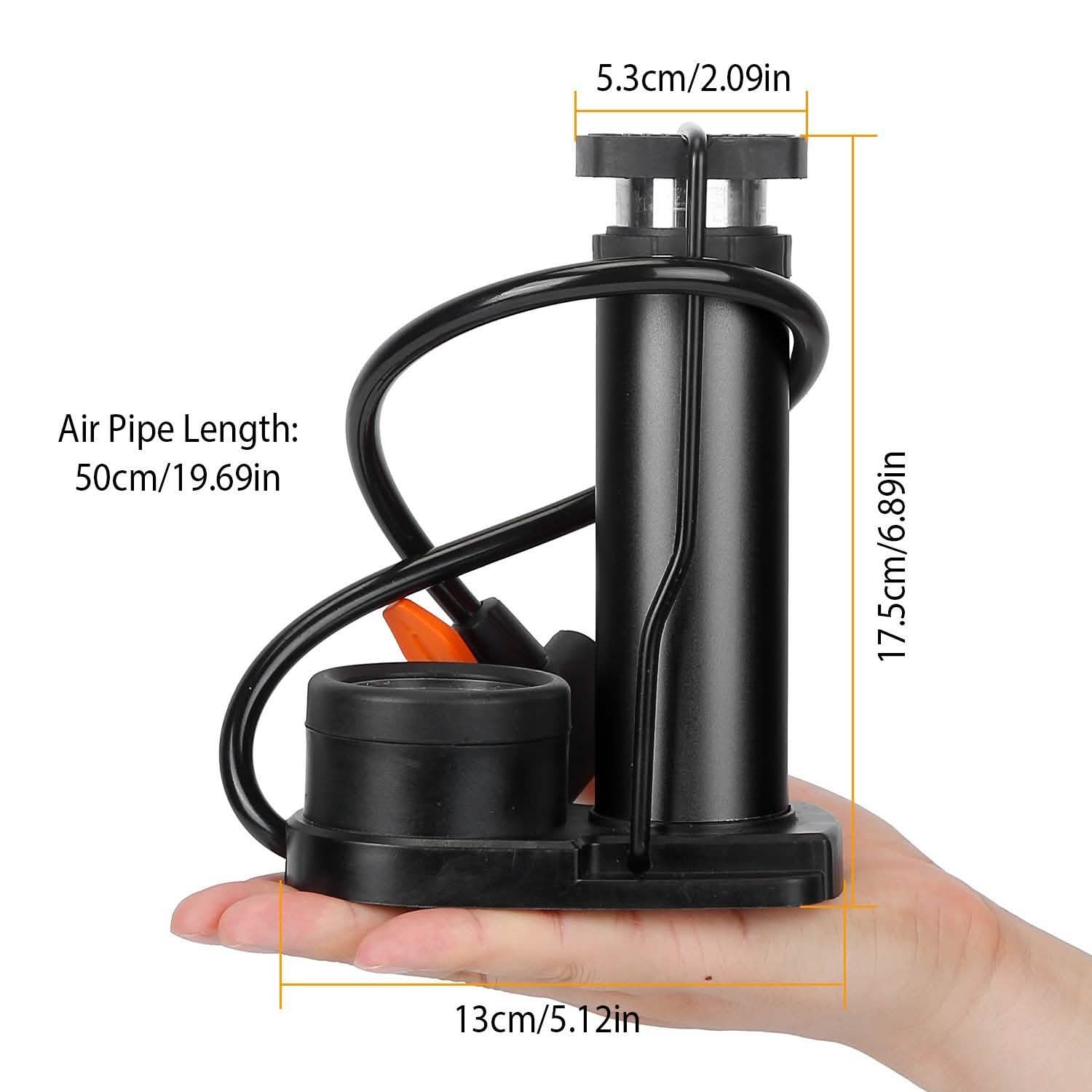 Mini Bike Foot Pump Portable Bicycle Tire Inflator Outdoor Recreation - Tophatter Daily Deals