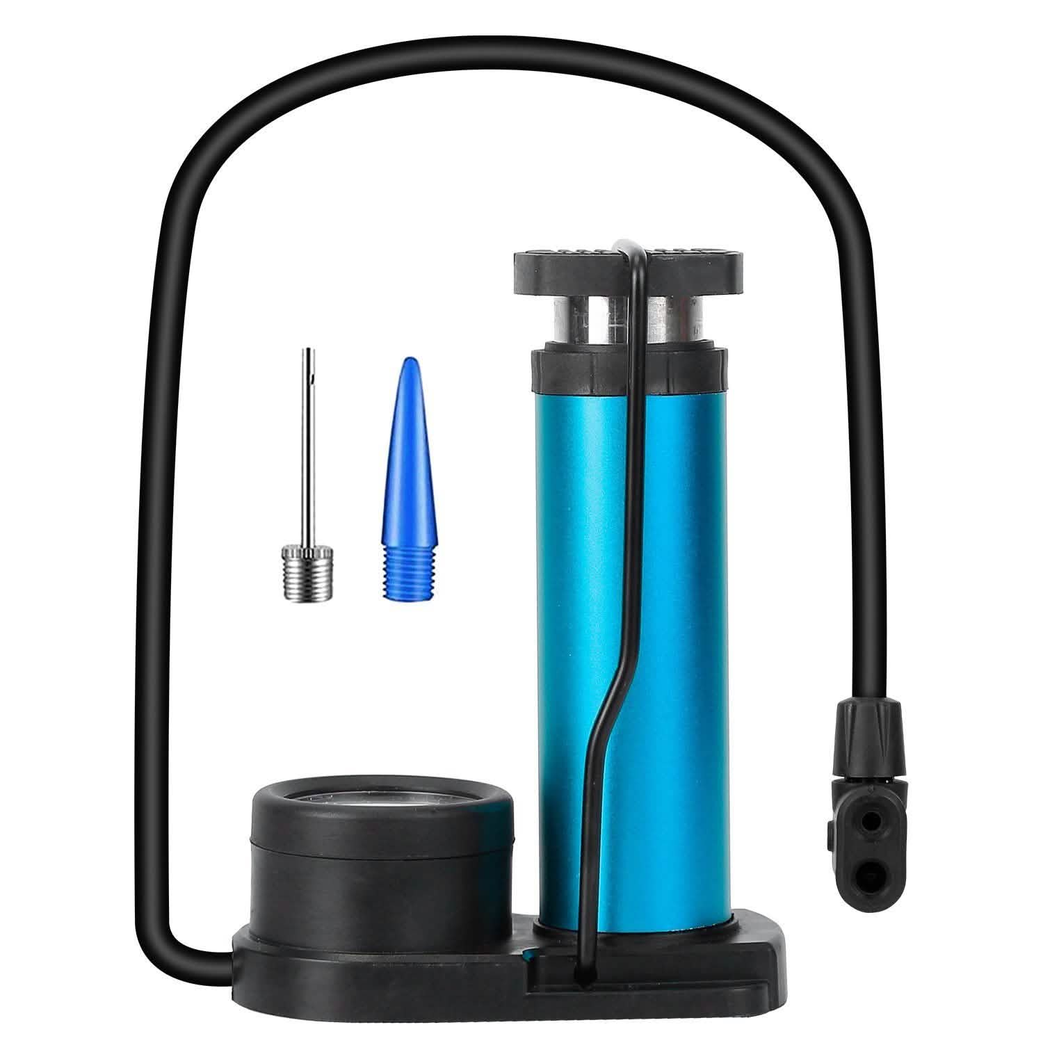Mini Bike Foot Pump Portable Bicycle Tire Inflator Outdoor Recreation - Tophatter Daily Deals