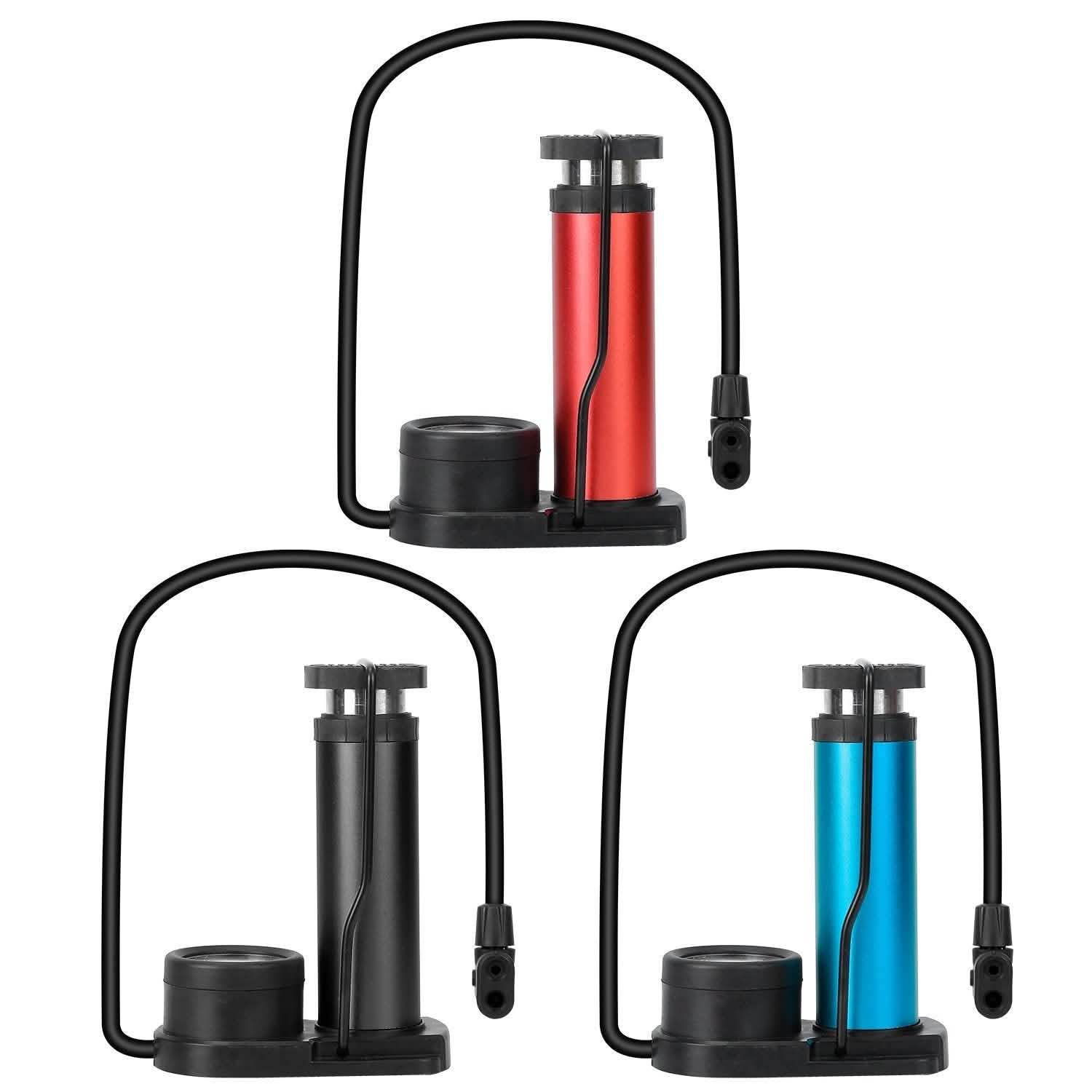 Mini Bike Foot Pump Portable Bicycle Tire Inflator Outdoor Recreation - Tophatter Daily Deals