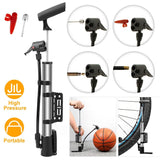 Mini Bike Pump Portable Bicycle Tire Inflator Outdoor Recreation - Tophatter Daily Deals