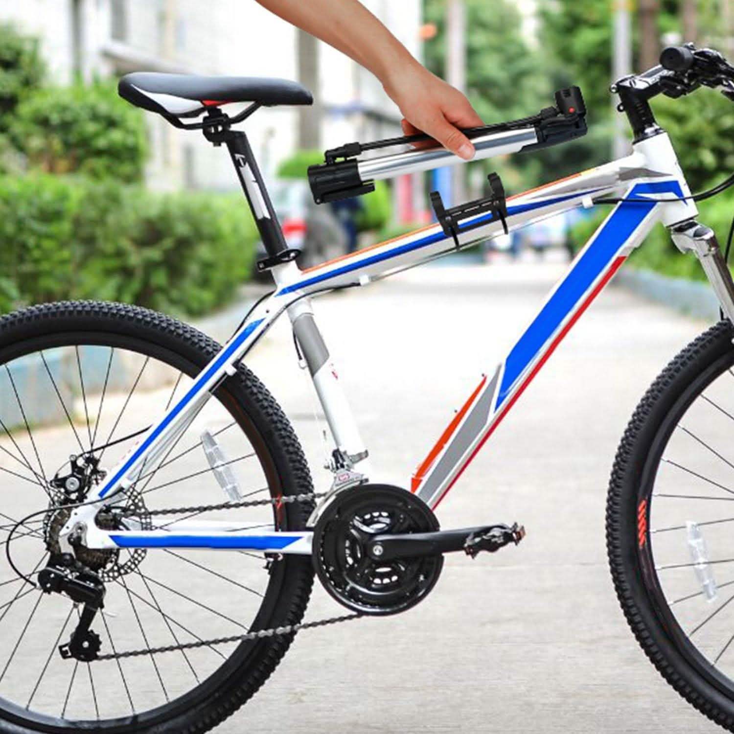 Mini Bike Pump Portable Bicycle Tire Inflator Outdoor Recreation - Tophatter Daily Deals