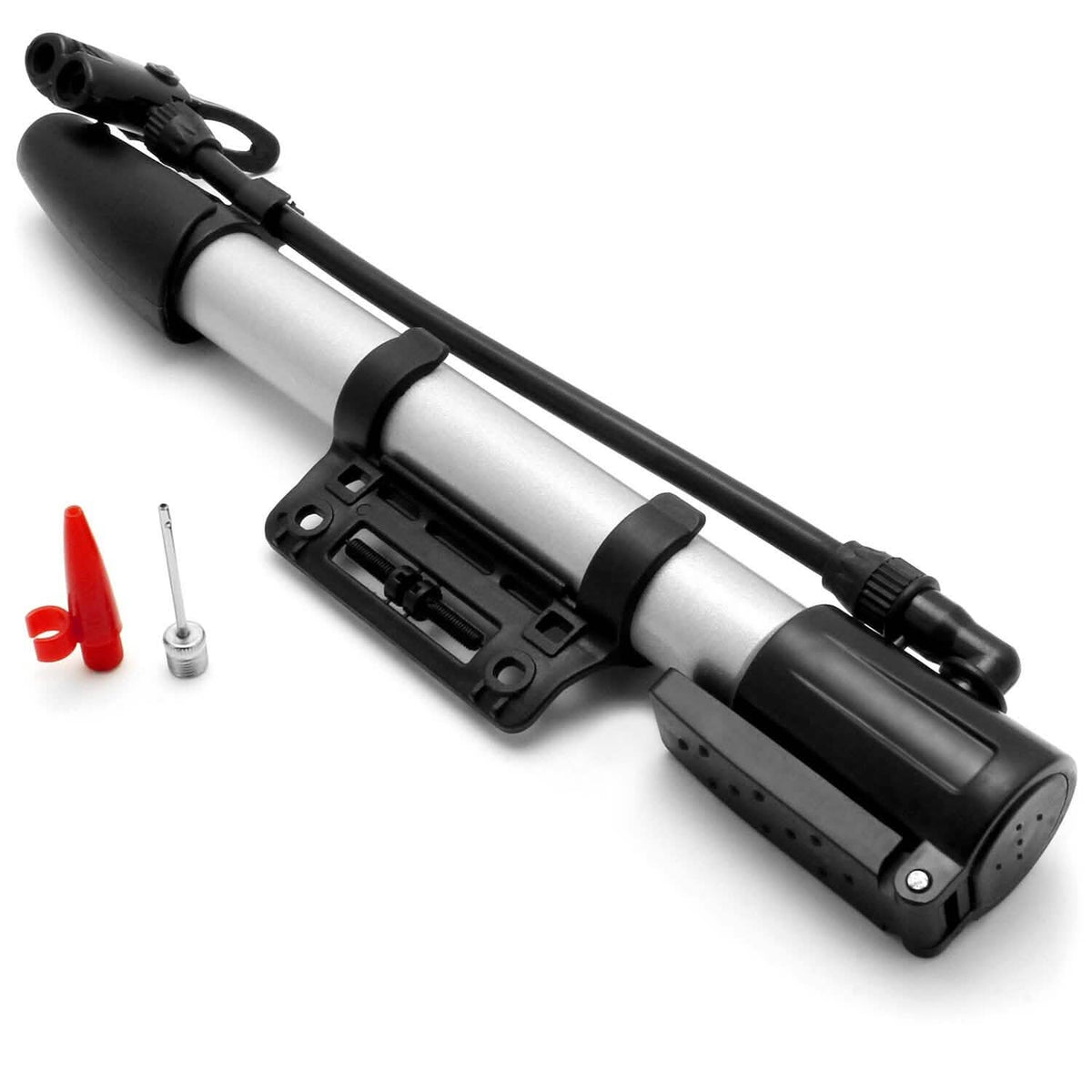 Mini Bike Pump Portable Bicycle Tire Inflator Outdoor Recreation - Tophatter Daily Deals