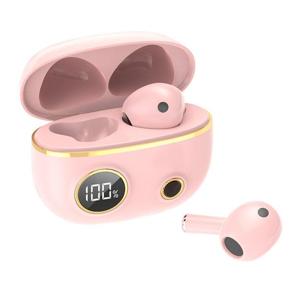 Mini Bluetooth Earphone True Wireless Earbuds Pink In-Ear Headphones - Tophatter Daily Deals
