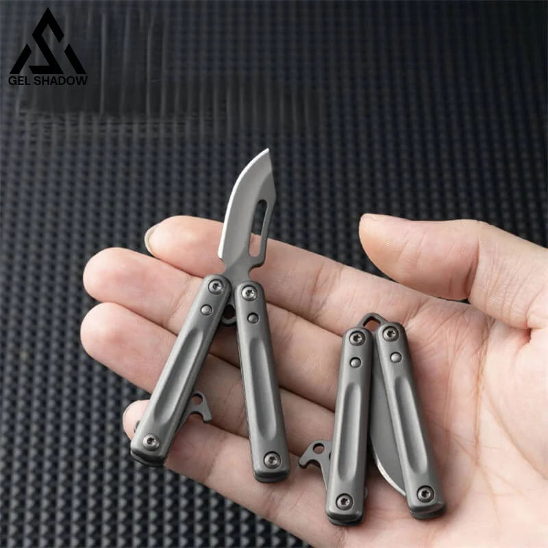 Mini Butterfly Knife Keychain-GS116 Pocket Knives - Tophatter Daily Deals