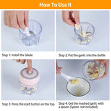 Mini Electric Cordless Garlic Chopper Kitchen Tools & Gadgets - Tophatter Daily Deals