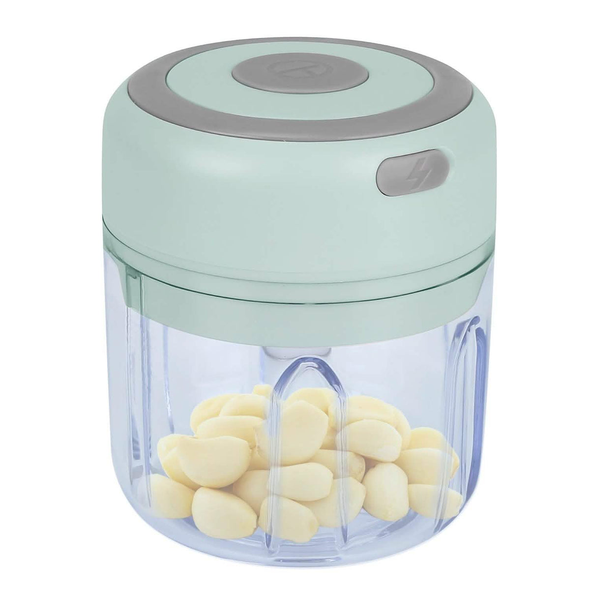 Mini Electric Cordless Garlic Chopper Green Kitchen Tools & Gadgets - Tophatter Daily Deals