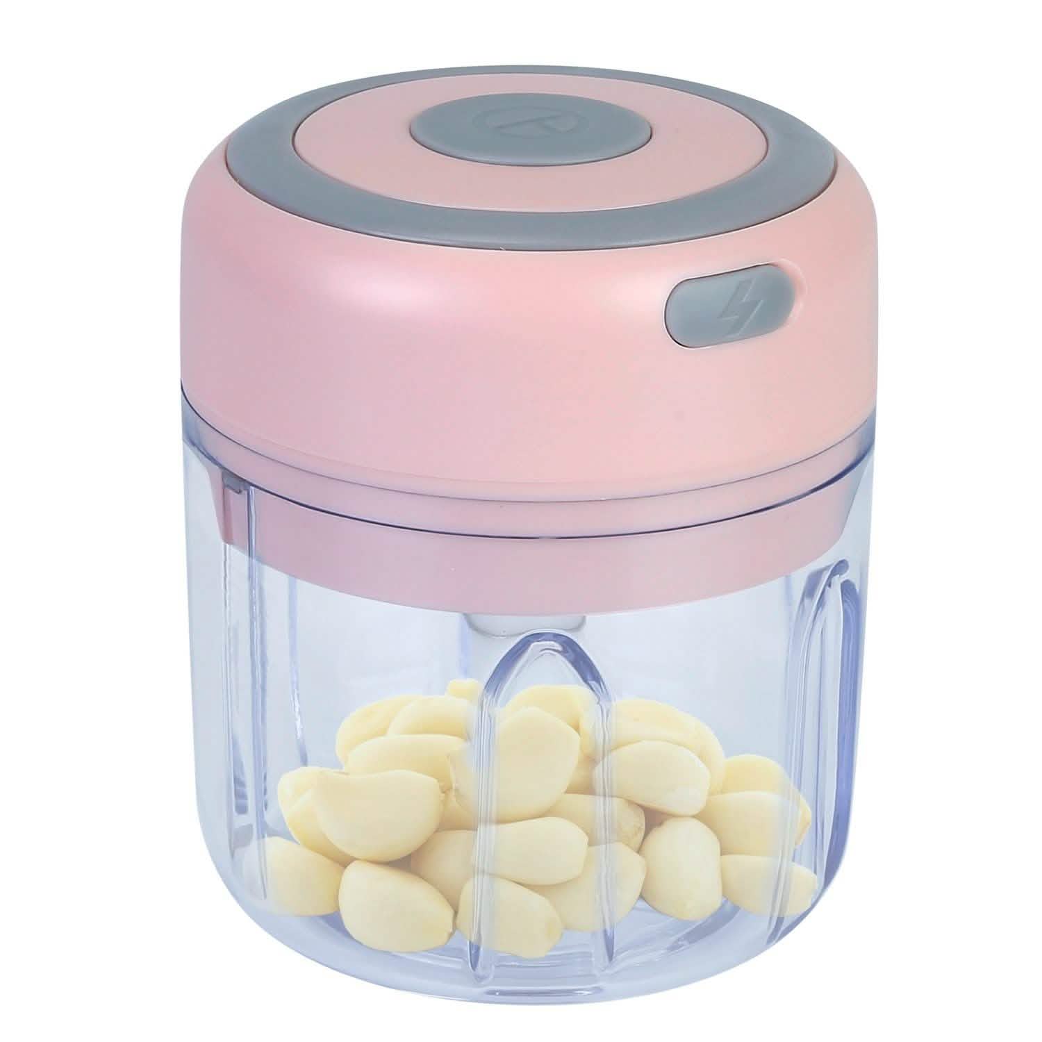 Mini Electric Cordless Garlic Chopper Pink Kitchen Tools & Gadgets - Tophatter Daily Deals