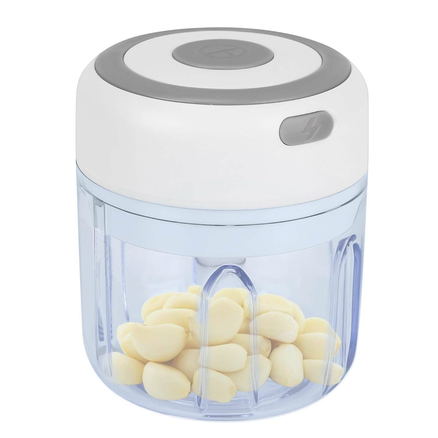 Mini Electric Cordless Garlic Chopper White Kitchen Tools & Gadgets - Tophatter Daily Deals
