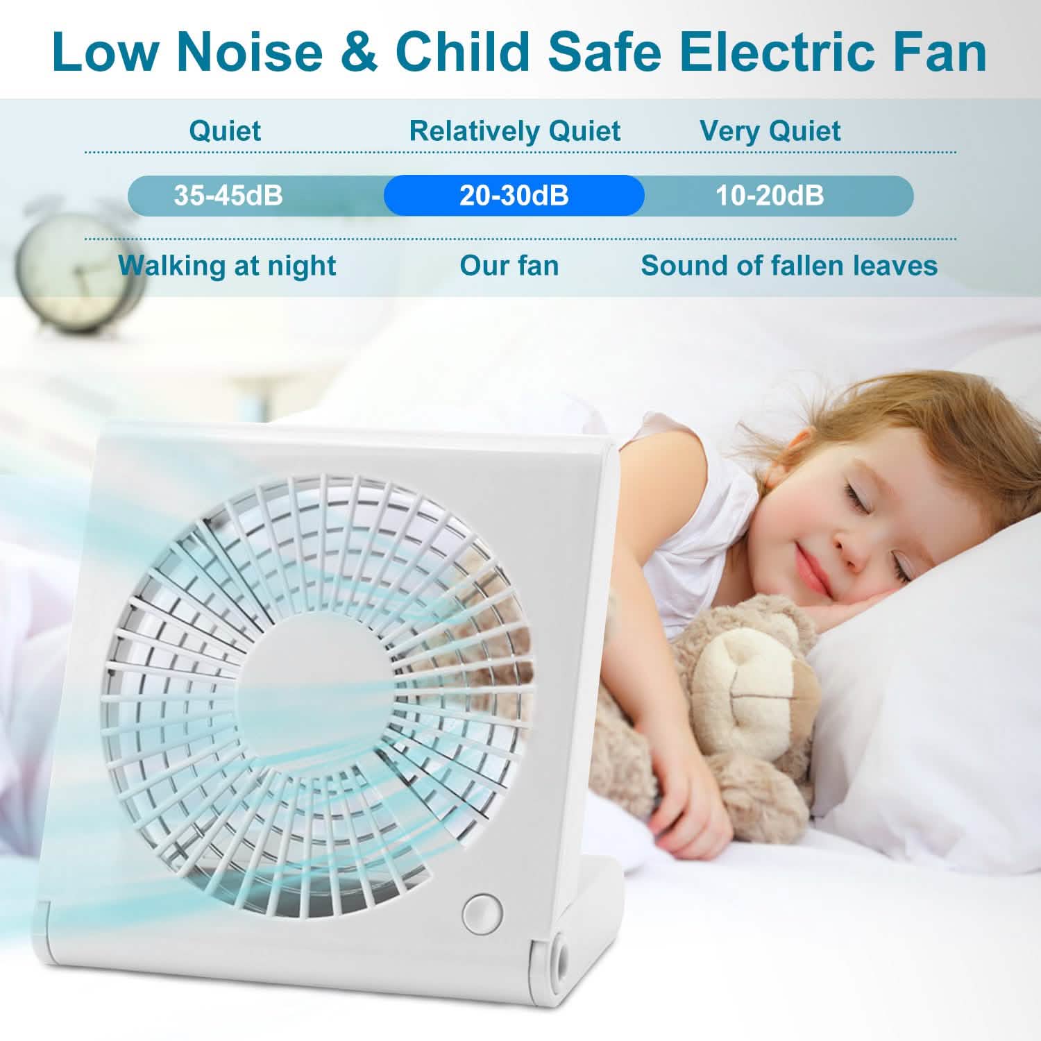 Mini Electric Desk Fan USB Rechargeable Household Appliances - Tophatter Daily Deals