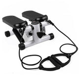 Mini Fitness Stepper with 2 Resistance Bands LCD Monitor Fitness & Exercise - Tophatter Daily Deals