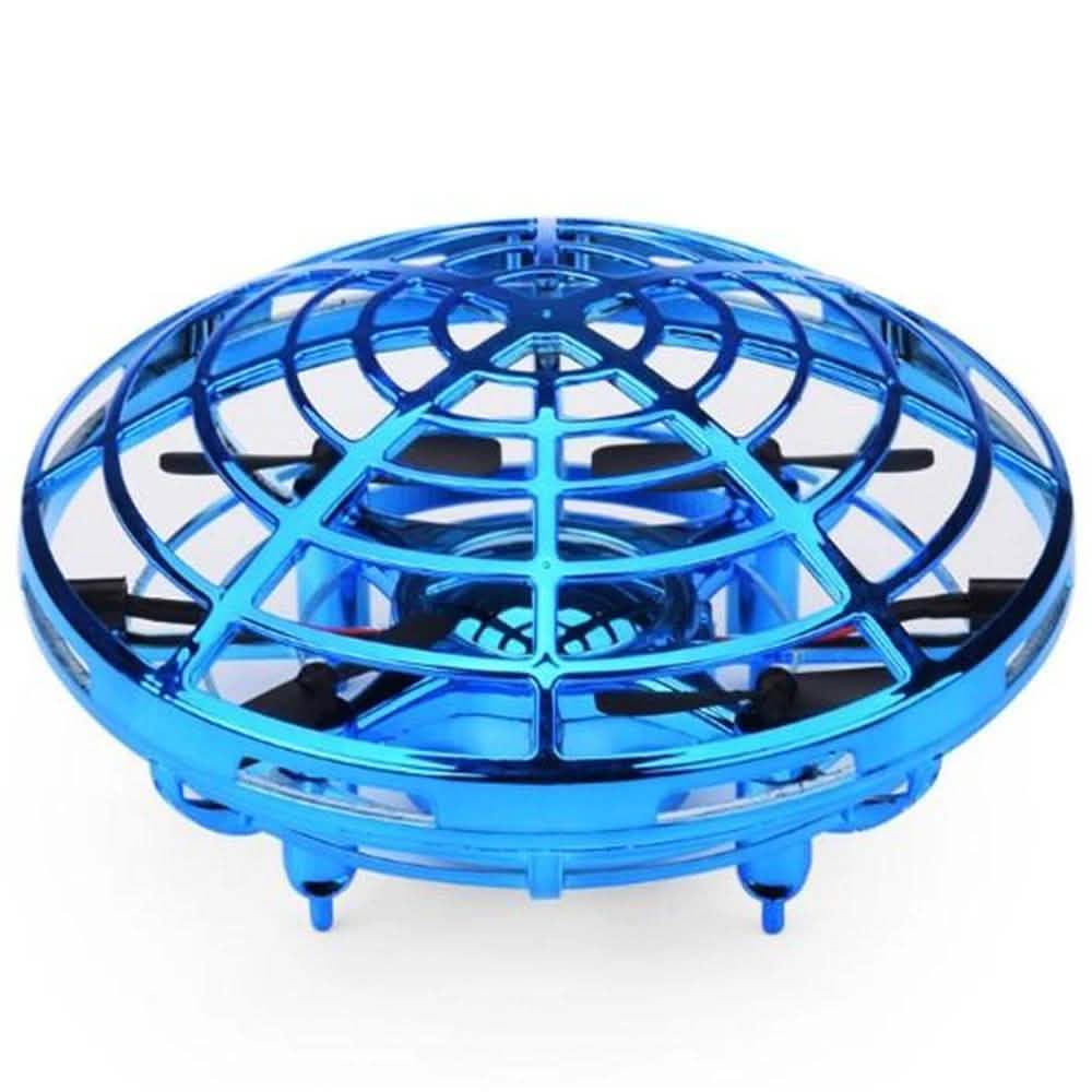 Mini Helicopter UFO RC Drone Infraed Hand Sensing Aircraft Blue Toys & Games - Tophatter Daily Deals