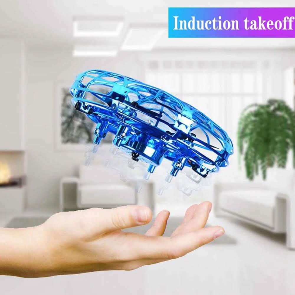 Mini Helicopter UFO RC Drone Infraed Hand Sensing Aircraft Toys & Games - Tophatter Daily Deals