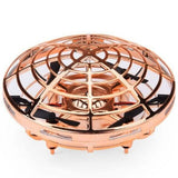 Mini Helicopter UFO RC Drone Infraed Hand Sensing Aircraft Gold Toys & Games - Tophatter Daily Deals