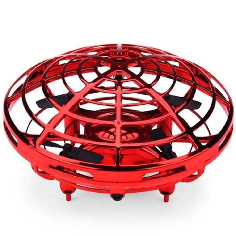 Mini Helicopter UFO RC Drone Infraed Hand Sensing Aircraft Red Toys & Games - Tophatter Daily Deals
