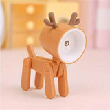 Mini LED Desk Lamp Deer Brown Indoor Lighting - Tophatter Daily Deals