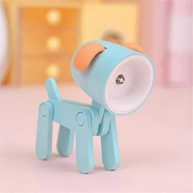 Mini LED Desk Lamp Dog Blue Indoor Lighting - Tophatter Daily Deals