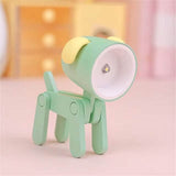Mini LED Desk Lamp Dog Green Indoor Lighting - Tophatter Daily Deals