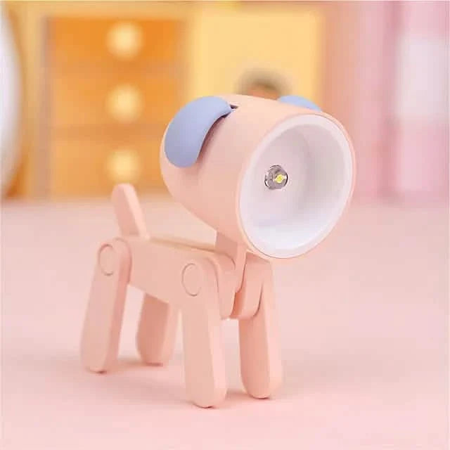 Mini LED Desk Lamp Dog Pink Indoor Lighting - Tophatter Daily Deals