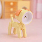 Mini LED Desk Lamp Dog Yellow Indoor Lighting - Tophatter Daily Deals