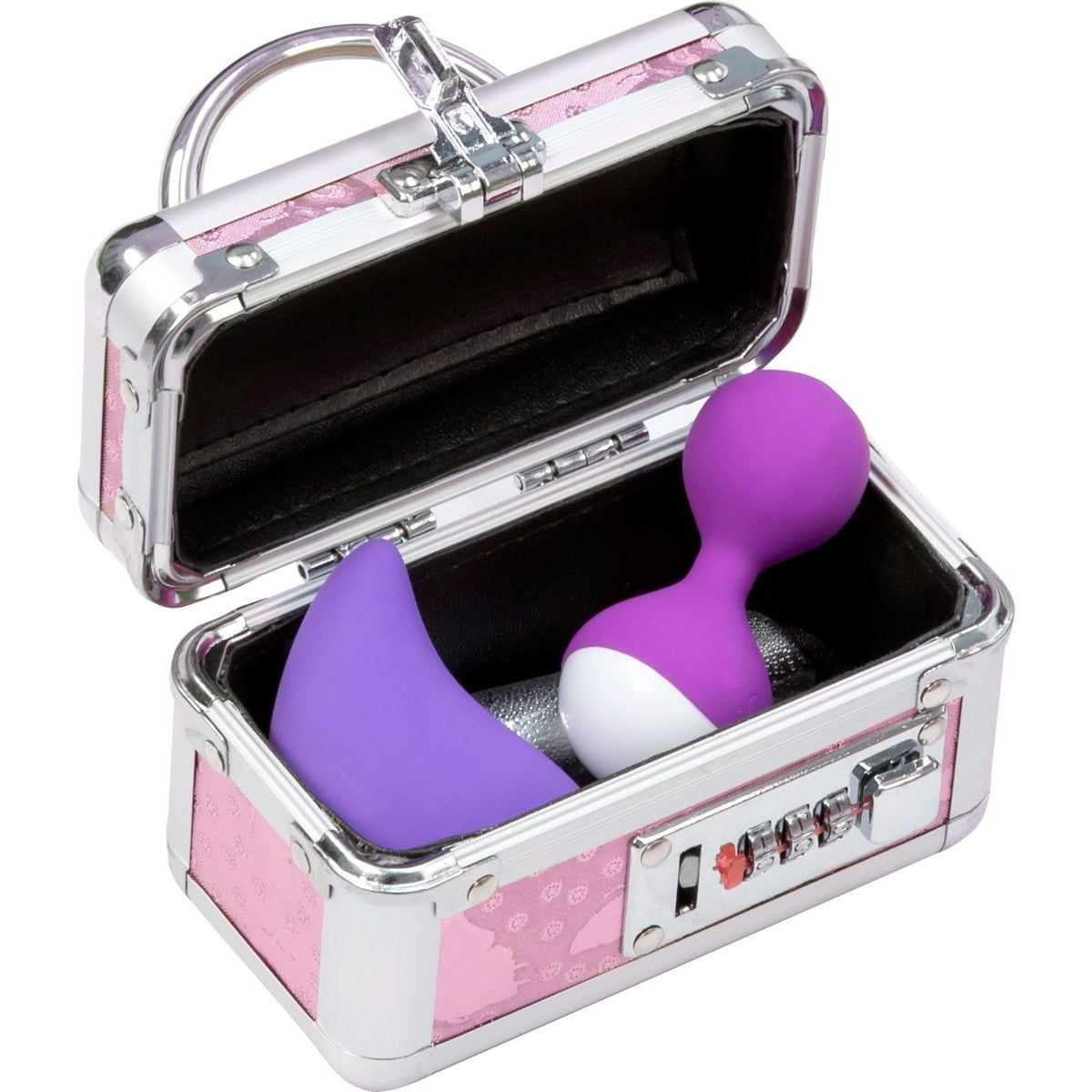 Lockable Small Vibrator Case in Pink Storage Case - Tophatter Daily Deals