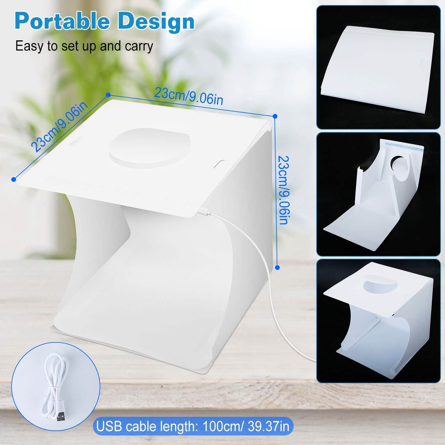 Photographer Color Box Mini Photo Studio Box Photography with 6 Color Backdrops – Tophatter's Inc.