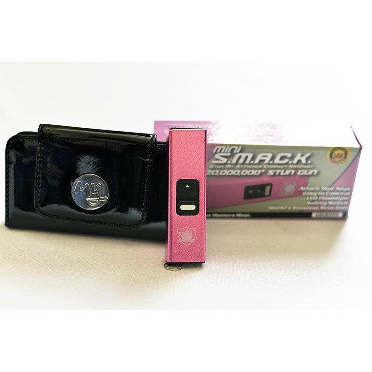 Mini Pink Smack Stun Gun with Stylish Purse Wallet Self Defense - Tophatter Daily Deals