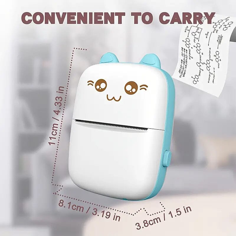 Mini Pocket Wireless BT Thermal Inkless Printer for Smartphones Portable Printer - Tophatter Daily Deals