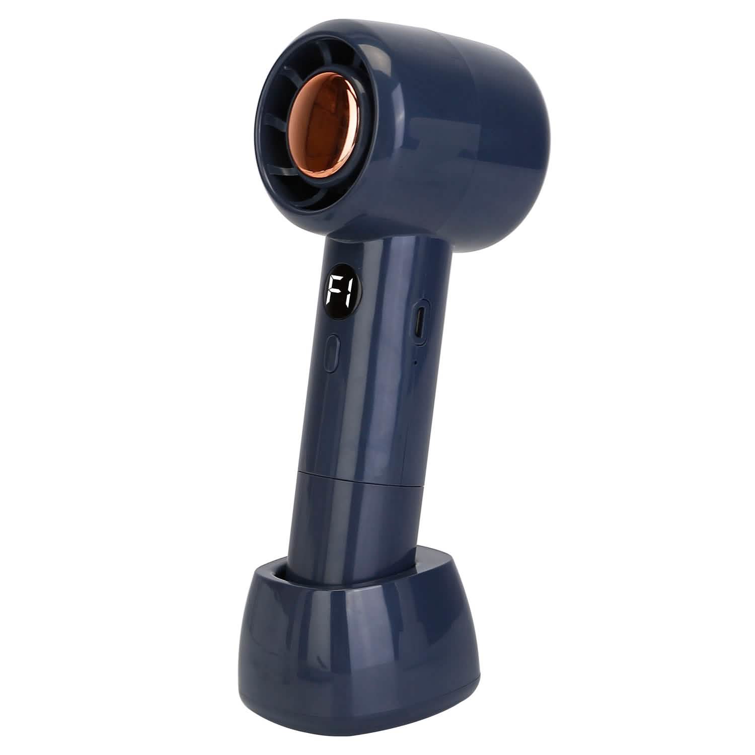 Mini Portable USB Rechargeable Handheld Cooling Fan Blue Household Appliances - Tophatter Daily Deals