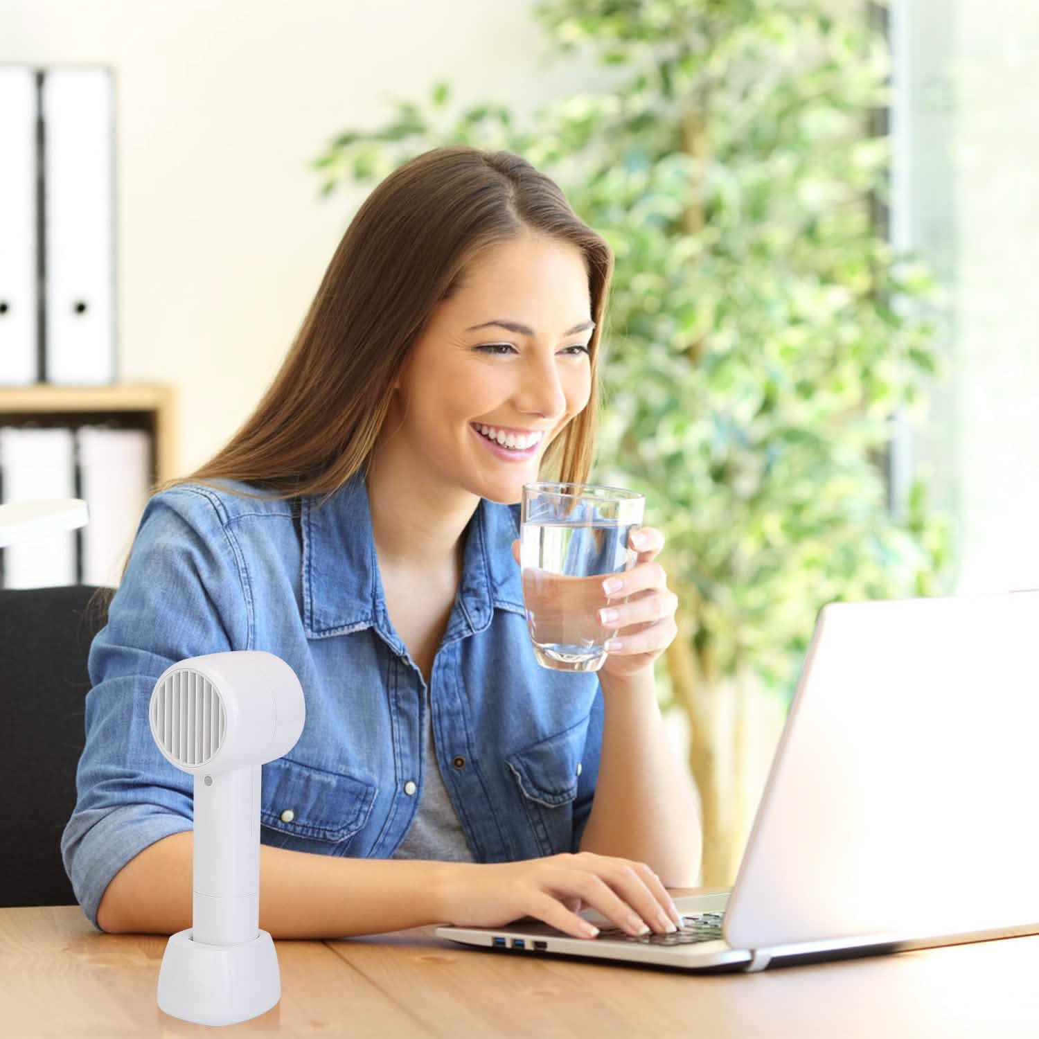 Mini Portable USB Rechargeable Handheld Cooling Fan Household Appliances - Tophatter Daily Deals