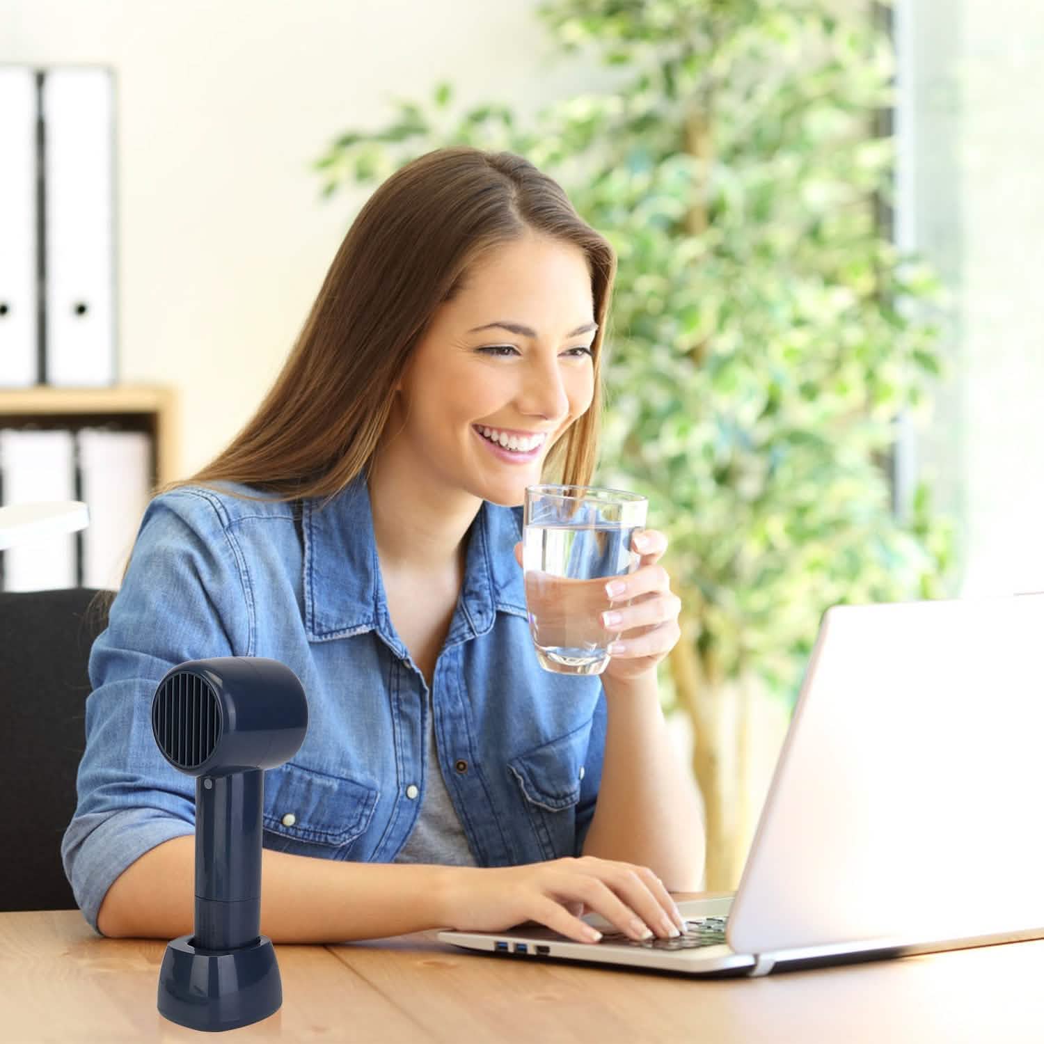 Mini Portable USB Rechargeable Handheld Cooling Fan Household Appliances - Tophatter Daily Deals