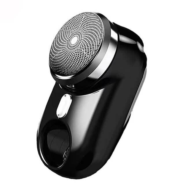 Mini-Shave Portable Electric Shaver for Men Black Men's Grooming - Tophatter Daily Deals