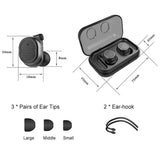 Mini True Wireless Earbuds TWS Touch Control Bluetooth 5.0 Headphone In-Ear Headphones - Tophatter Daily Deals