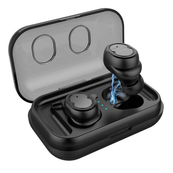 Mini True Wireless Earbuds TWS Touch Control Bluetooth 5.0 Headphone In-Ear Headphones - Tophatter Daily Deals