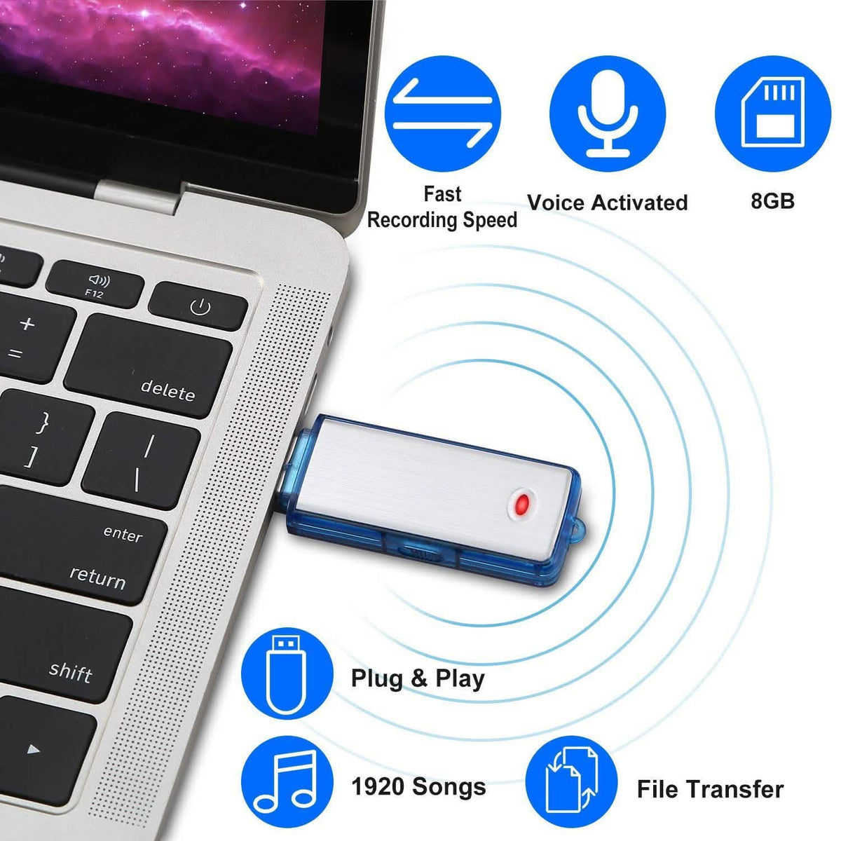 Mini Voice Digital Sound Recorder Audio Accessories - Tophatter Daily Deals