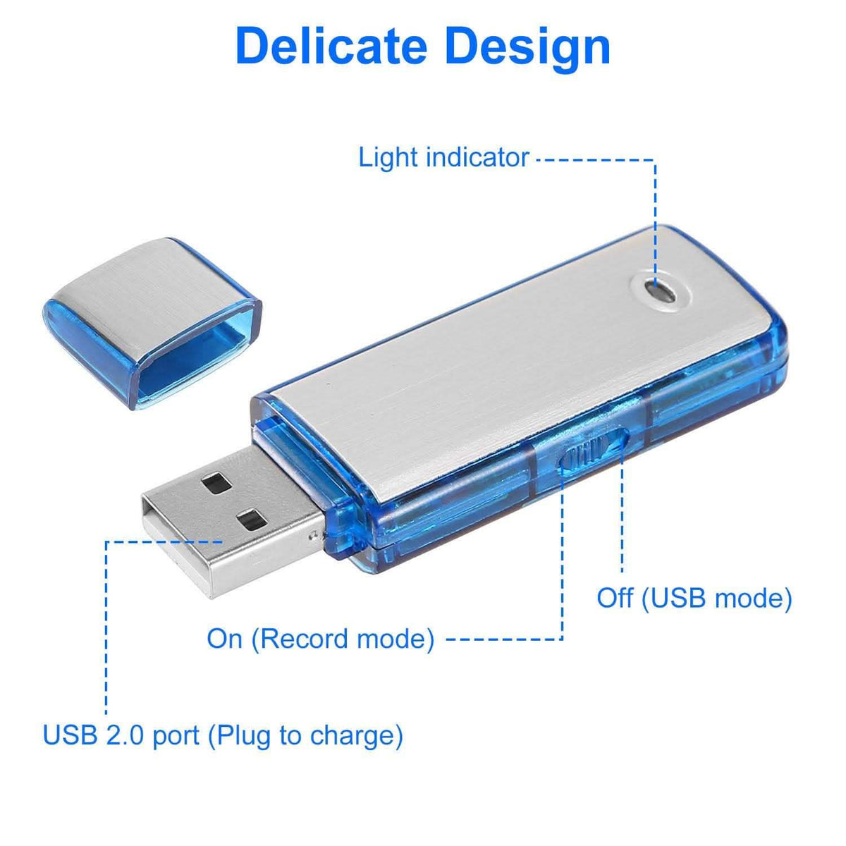 Mini Voice Digital Sound Recorder Audio Accessories - Tophatter Daily Deals