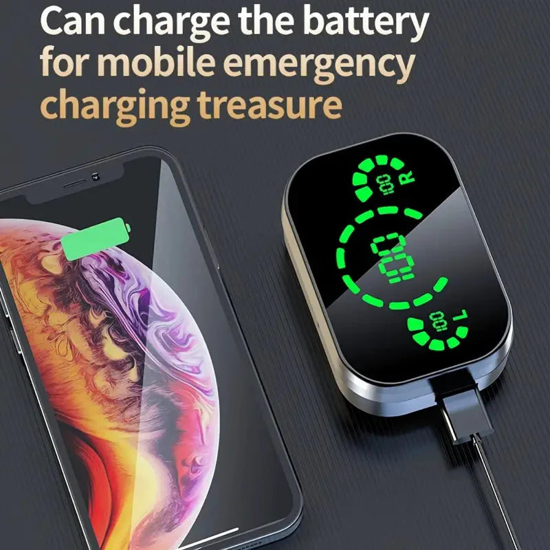 Mini Wireless Earbuds with Digital Display - True Wireless Stereo Earphones In-Ear Headphones - Tophatter Daily Deals