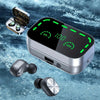 Mini Wireless Earbuds with Digital Display - True Wireless Stereo Earphones In-Ear Headphones - Tophatter Daily Deals