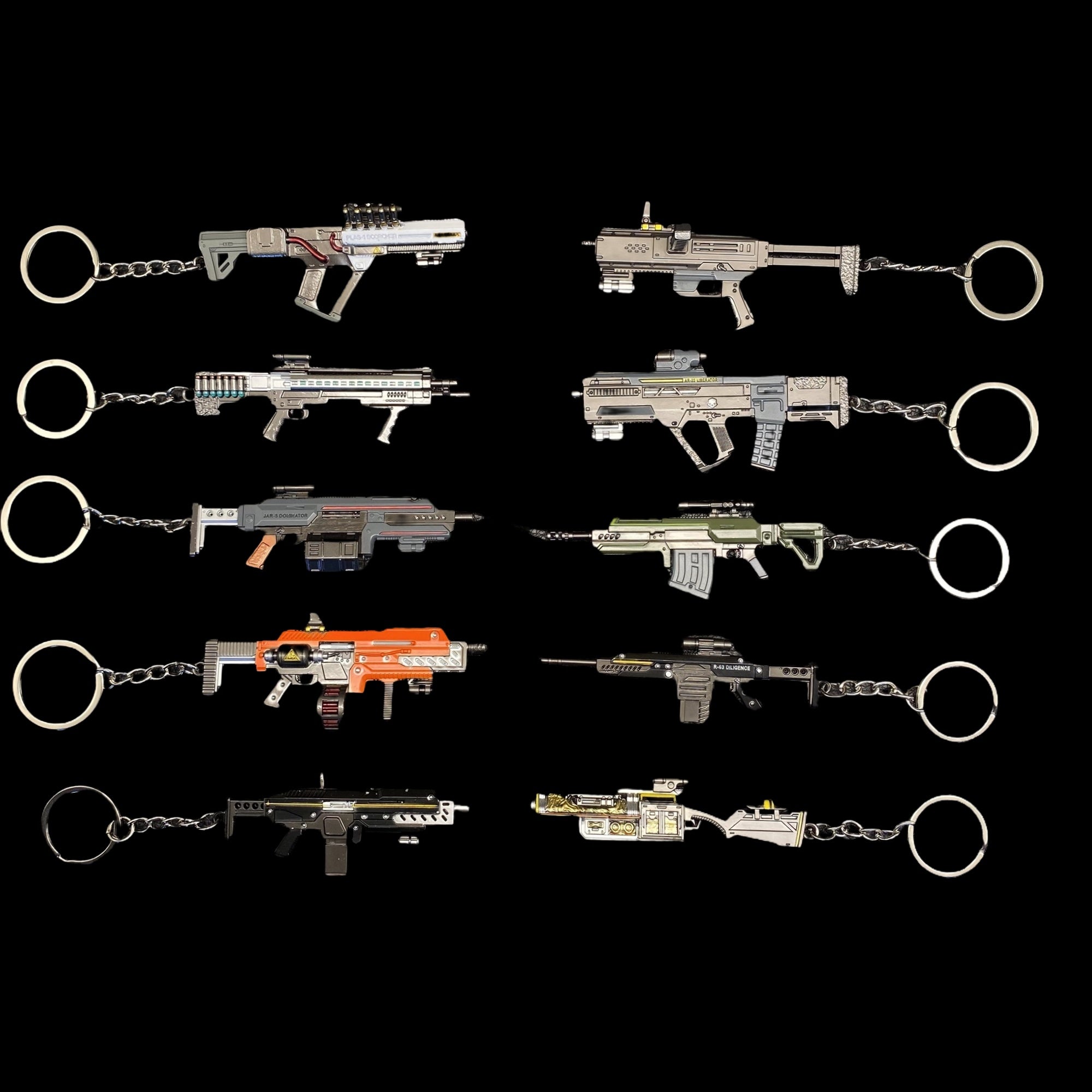 HD2 Gun Keychain Fantastic Charm 10 in 1 Pack - Tophatter Daily Deals
