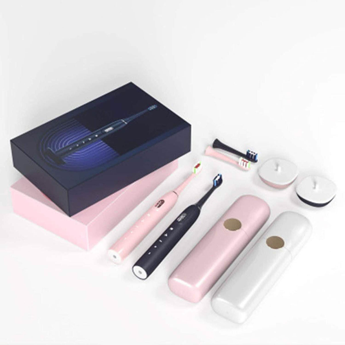 Miniluck Rechargeable Electric Toothbrush with Replacement Toothbrush Heads Beauty & Personal Care - Tophatter Daily Deals