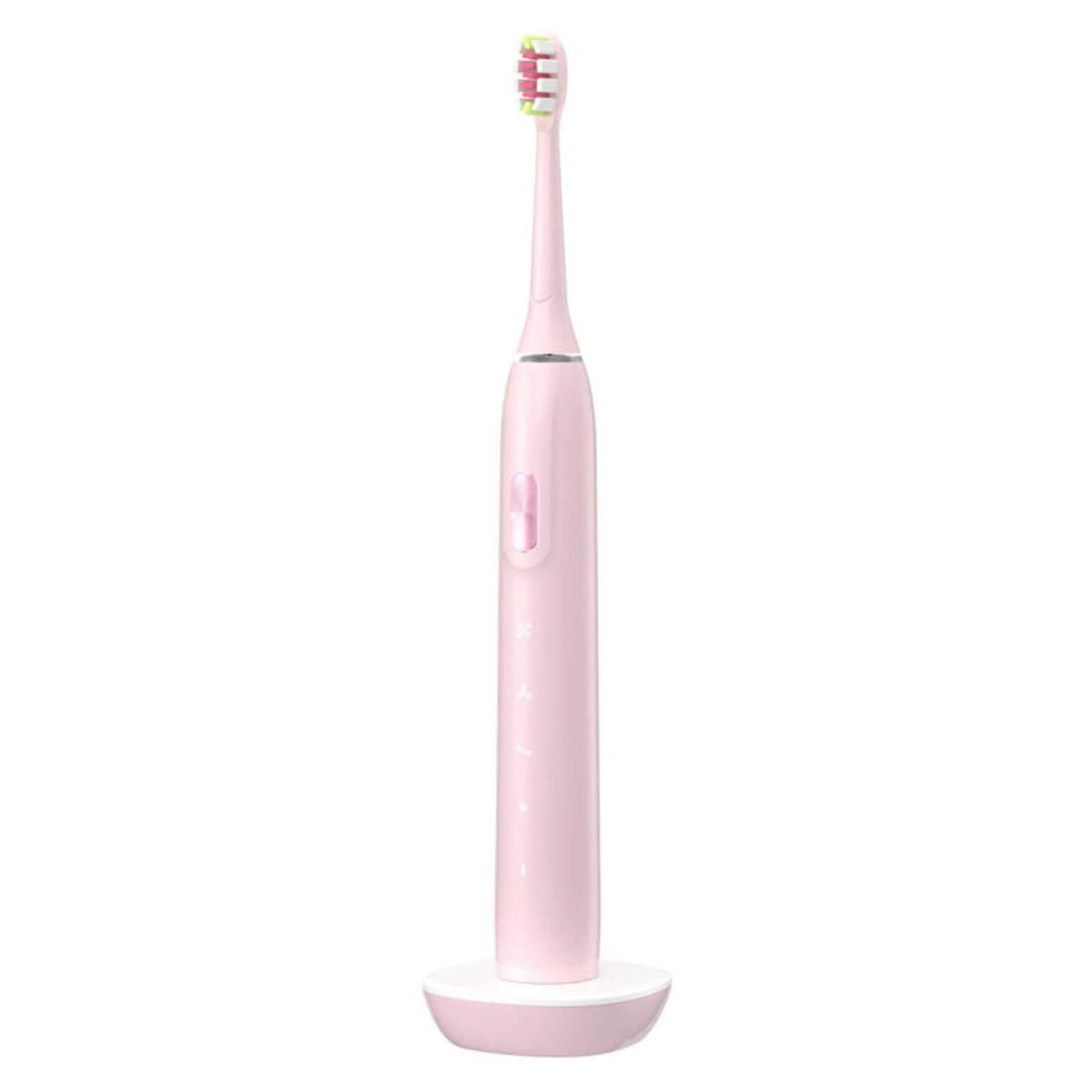 Miniluck Rechargeable Electric Toothbrush with Replacement Toothbrush Heads Pink Beauty & Personal Care - Tophatter Daily Deals