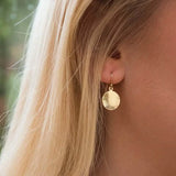 Minimalist Concave and Convex Small Round Earrings Earrings - Tophatter Daily Deals