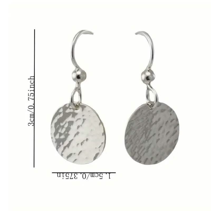Minimalist Concave and Convex Small Round Earrings Earrings - Tophatter Daily Deals