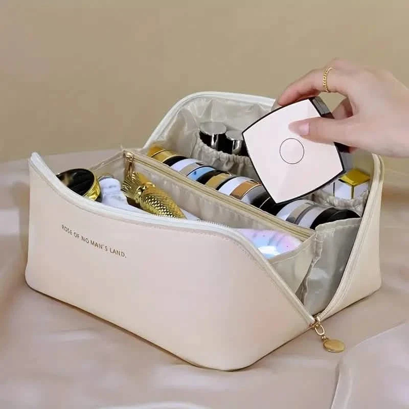 Minimalist Makeup Zipper Pouch White Beauty & Personal Care - Tophatter Daily Deals
