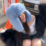 Imitation Mink Plush Hat Winter Women Ear Protection Bomber Hats Cap - Tophatter Daily Deals