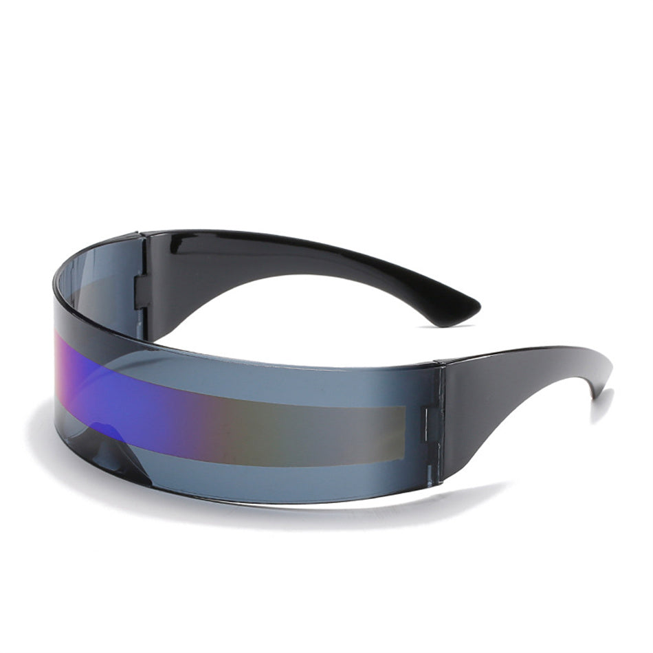 Mirror Eyewear Vintage Gothic Steampunk Party Glasses Black Blue Sunglasses - Tophatter Daily Deals