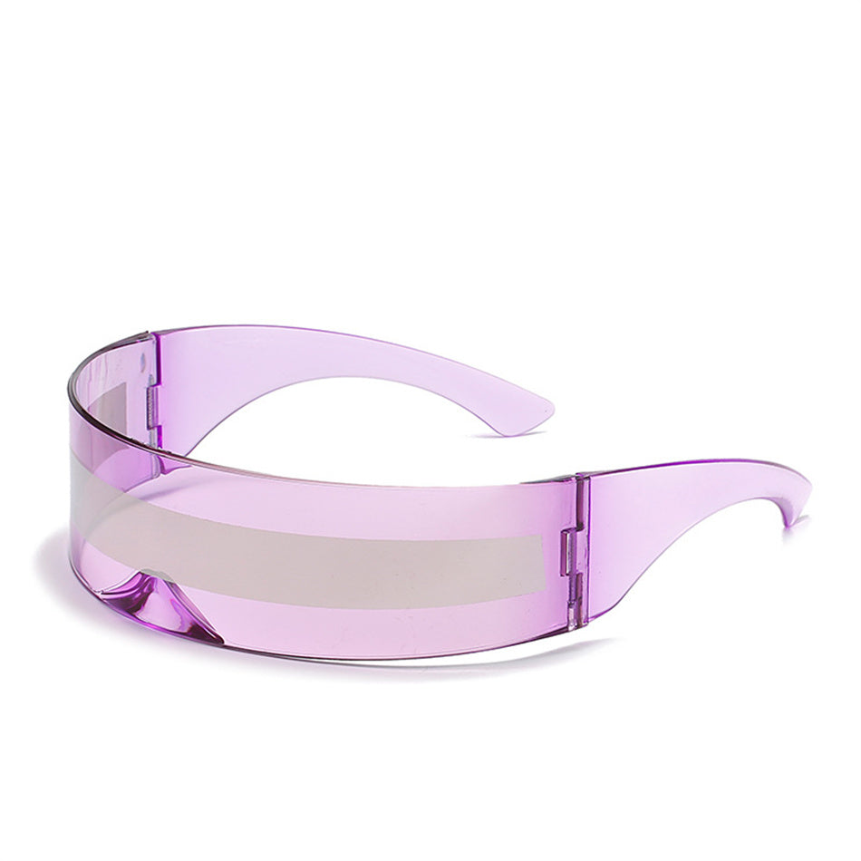 Mirror Eyewear Vintage Gothic Steampunk Party Glasses Purple Silver Sunglasses - Tophatter Daily Deals