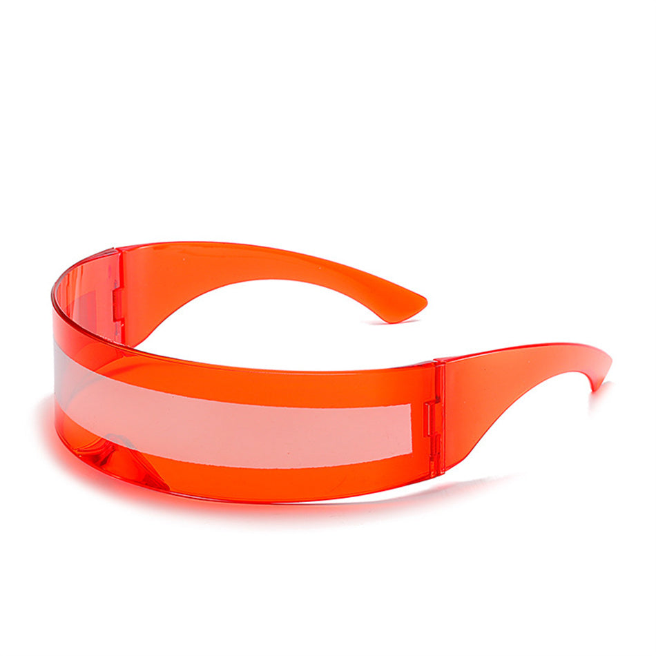 Mirror Eyewear Vintage Gothic Steampunk Party Glasses Red Silver Sunglasses - Tophatter Daily Deals